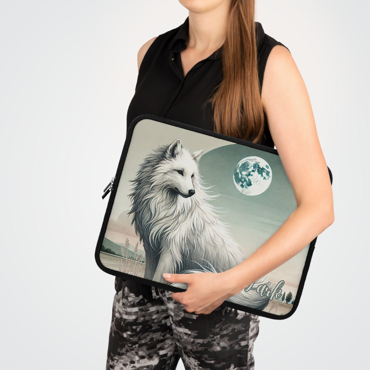 Dire Wolf Laptop Case / Sleeve, Chic Wolves and Dogs for Tablet Protectors and Covers