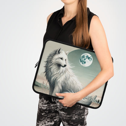 Dire Wolf Laptop Case / Sleeve, Chic Wolves and Dogs for Tablet Protectors and Covers