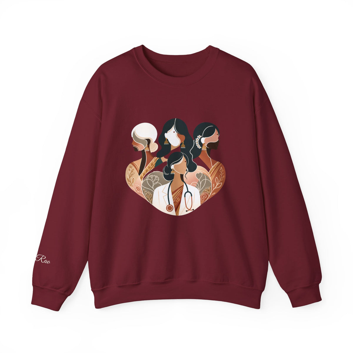 Custom Designation Desi Medical Professional Sweatshirt, Chic and Inclusive Nurse Doctor ARNP NP Graduation Gifts for Her