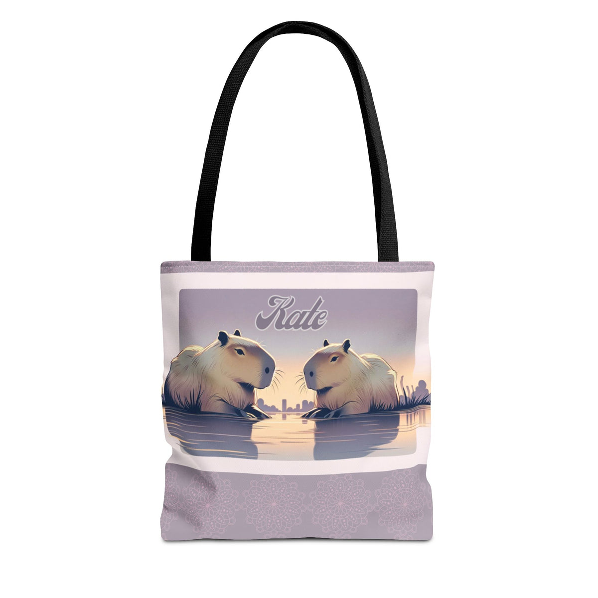 Personalized Capybara Tote Bag, Chic Animal Lover Gifts (7 Options)