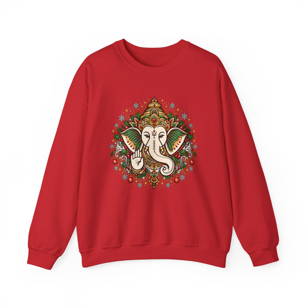 Personalized Ganesh Holiday Sweatshirt, South Asian Fun Party & Festive Wear