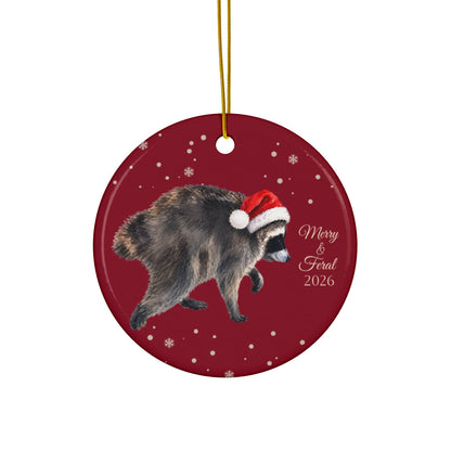 Jimothy the Racoon Christmas Ornament, Fun Animal Lover Holiday Decor