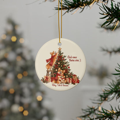 Corgi Lovers New Baby Ornament, First Christmas for New Family