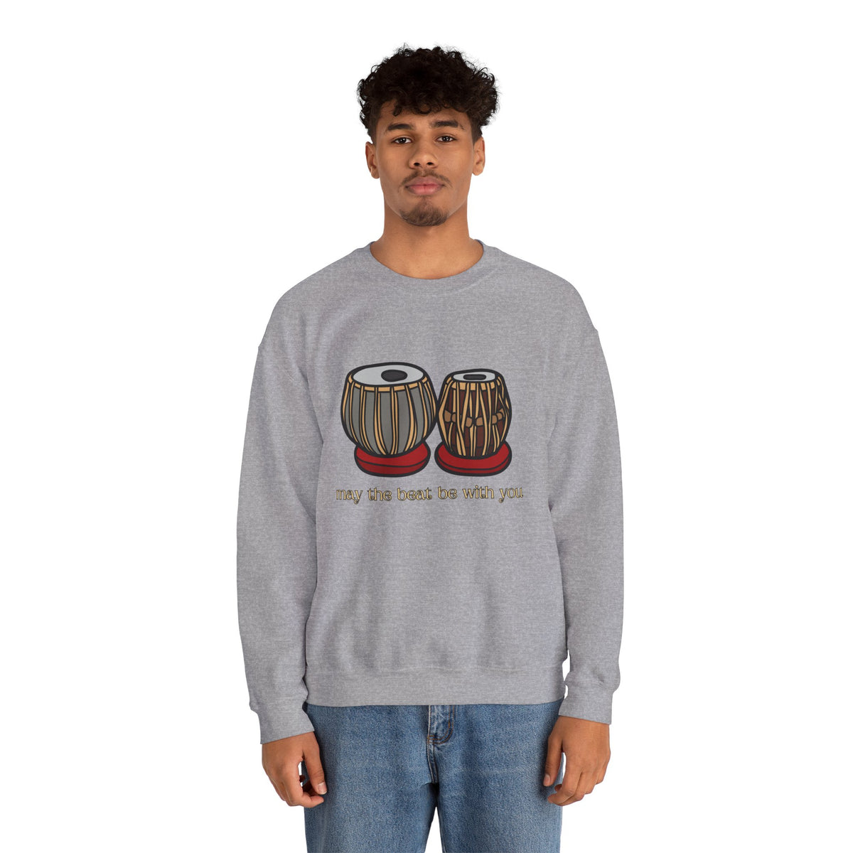 Personalized Tabla Drum Sweatshirt, Desi Indian Music Lovers Gift