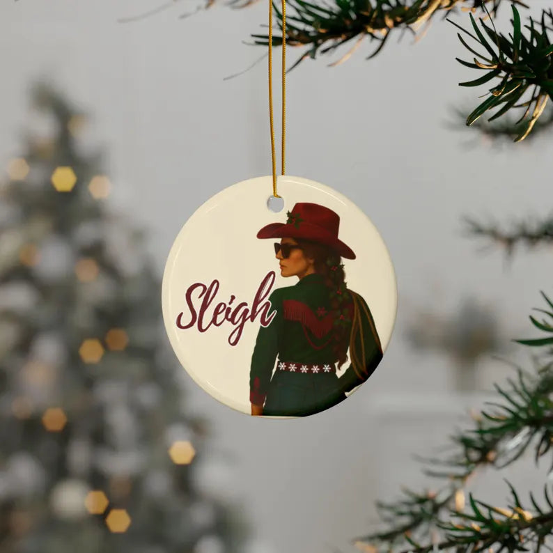 Cowgirl & Western Themed Ornaments