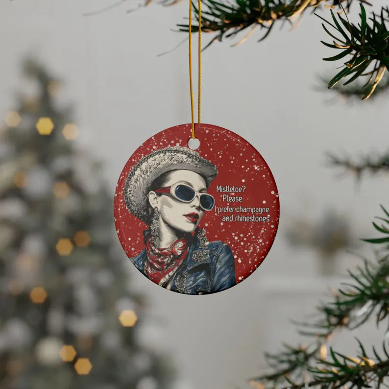 Cowgirl & Western Themed Ornaments