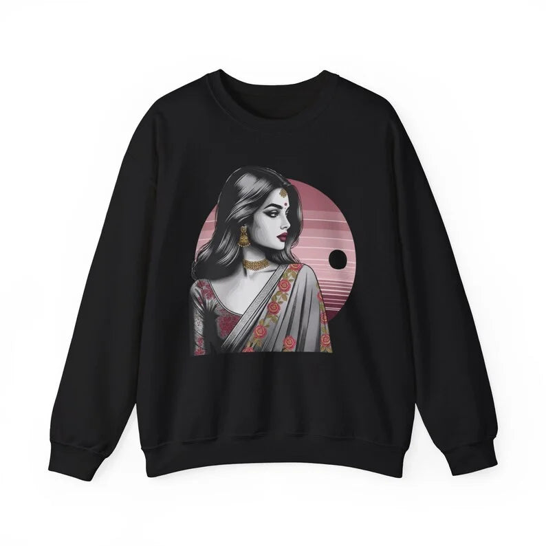 Chic Goth Bollywood Sweatshirt