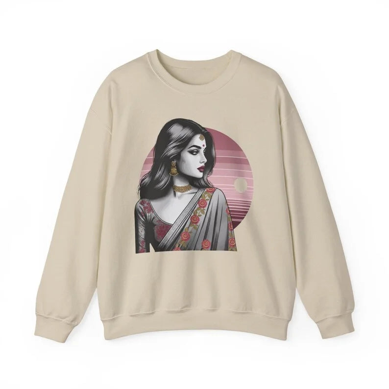 Chic Goth Bollywood Sweatshirt