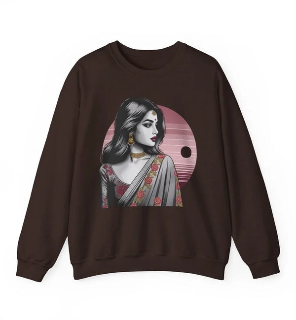 Chic Goth Bollywood Sweatshirt