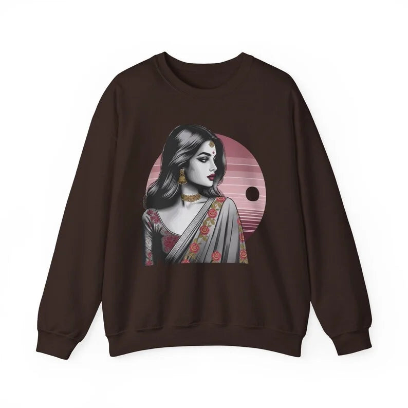 Chic Goth Bollywood Sweatshirt