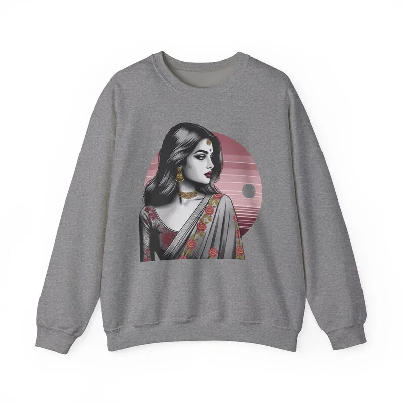 Chic Goth Bollywood Sweatshirt