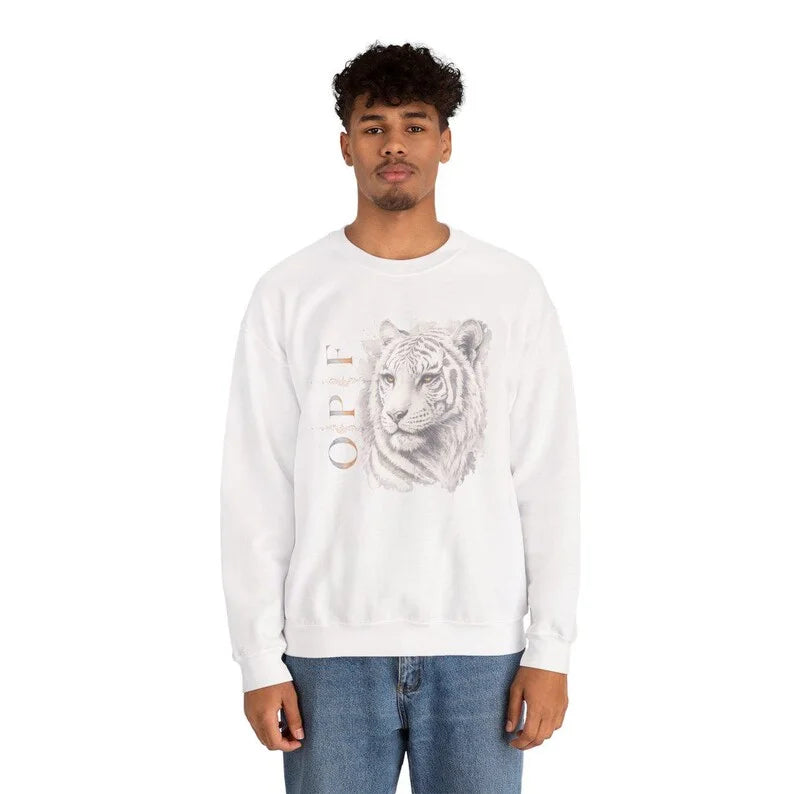 Orange Peel Finds Exclusive - 100% Cotton Tiger Sweatshirt