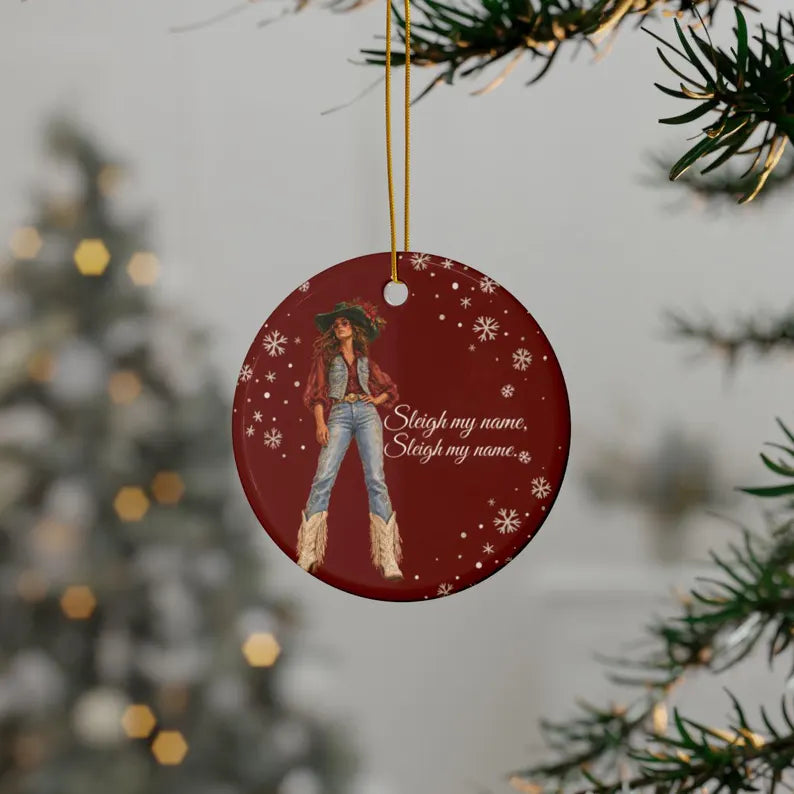 Cowgirl & Western Themed Ornaments