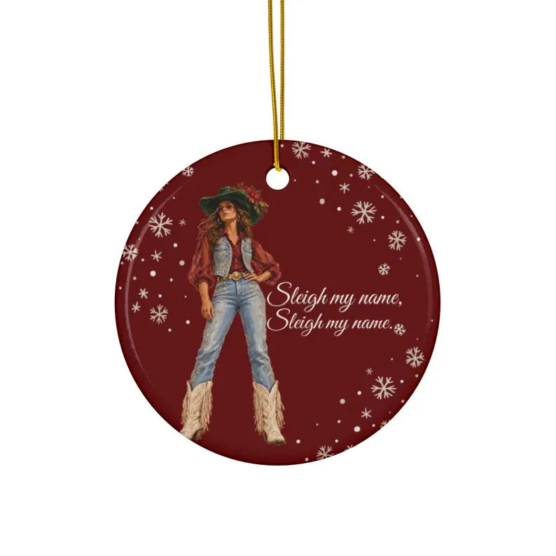 Cowgirl & Western Themed Ornaments