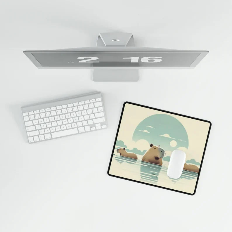 Capybara Desk Mat / Large Gaming Mouse Pad
