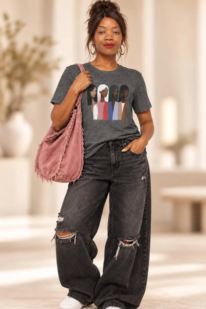 Custom Melanin T-Shirt, Inclusive Designs for Her