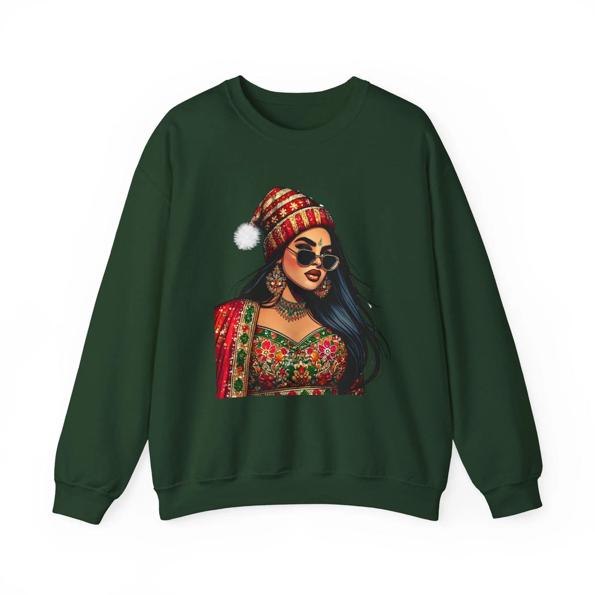 Desi Christmas Sweatshirt Collection, Chic South Asian Apparel for Bollywood Lovers - 3 Options