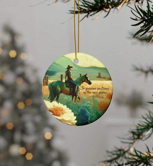 Chic Cowgirl Christmas Ornaments, Modern Aesthetic Holiday Decor for Western Lovers - 3 options