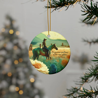 Chic Cowgirl Christmas Ornaments, Modern Aesthetic Holiday Decor for Western Lovers - 3 options
