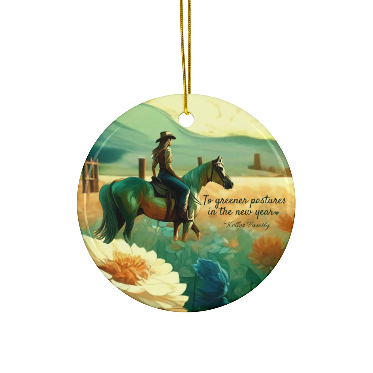 Chic Cowgirl Christmas Ornaments, Modern Aesthetic Holiday Decor for Western Lovers - 3 options