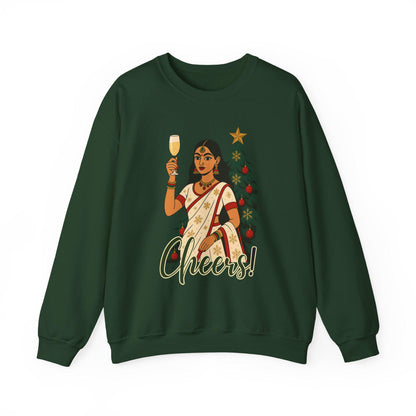 South Asian Christmas Sweatshirt Collection, Chic Desi Apparel for Bollywood Lovers - 3 Options