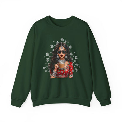 Desi Christmas Sweatshirt Collection, Chic South Asian Apparel for Bollywood Lovers - 3 Options