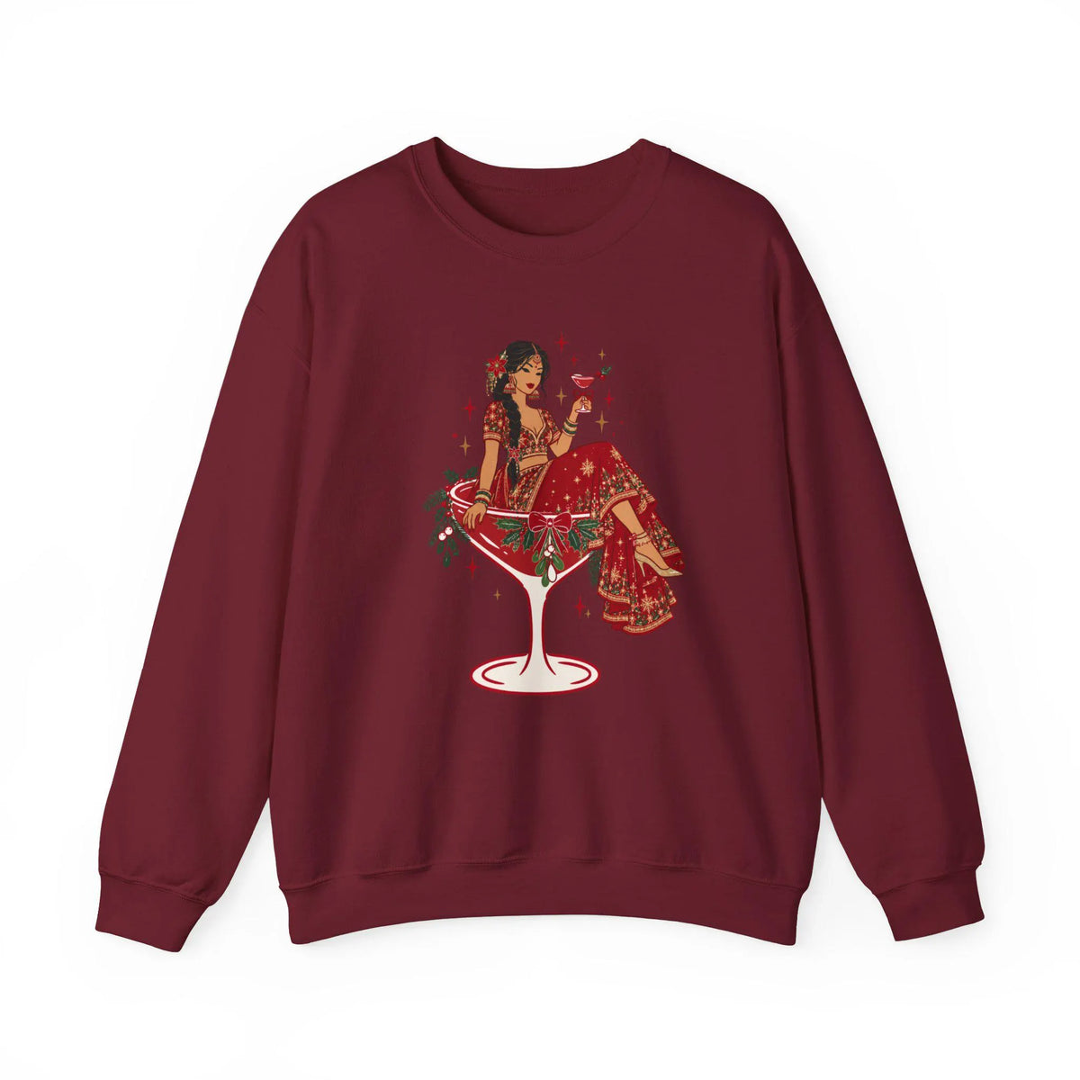 Desi Christmas Sweatshirt Collection, Chic South Asian Apparel for Bollywood Lovers - 3 Options
