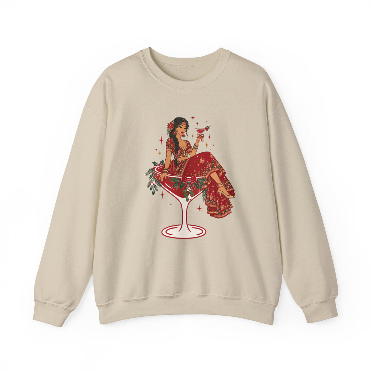 Desi Christmas Sweatshirt Collection, Chic South Asian Apparel for Bollywood Lovers - 3 Options