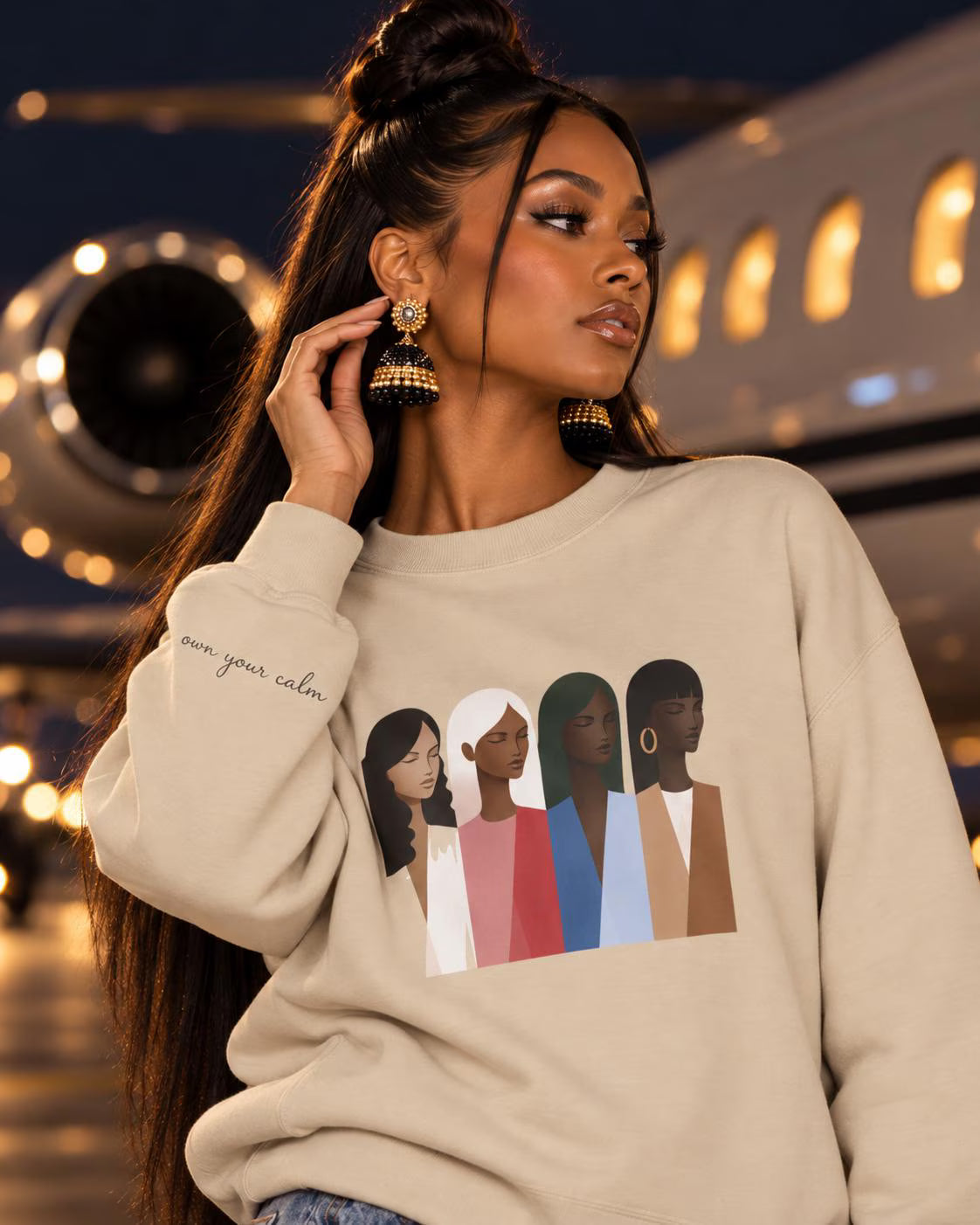 Chic, Inclusive Melanin Sweatshirt
