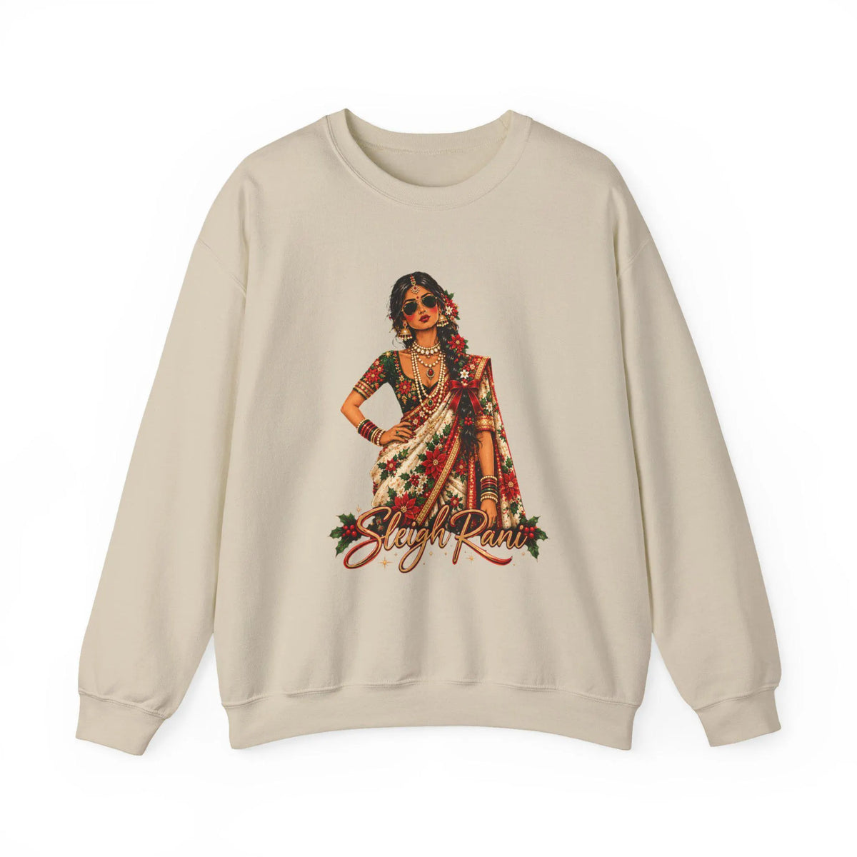 South Asian Christmas Sweatshirt Collection, Chic Desi Apparel for Bollywood Lovers - 3 Options